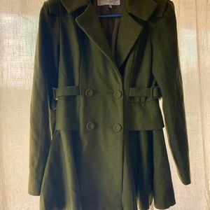 Pink Martini Green Pea Coat